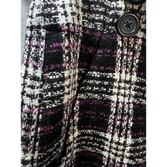 NEW‎ Plaid Tweed Mini Skirt with Side Zip Size 4 - Picture 5 of 5